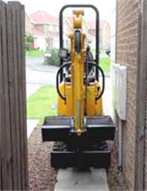 can you get a mini digger through a door|mini digger for hire.